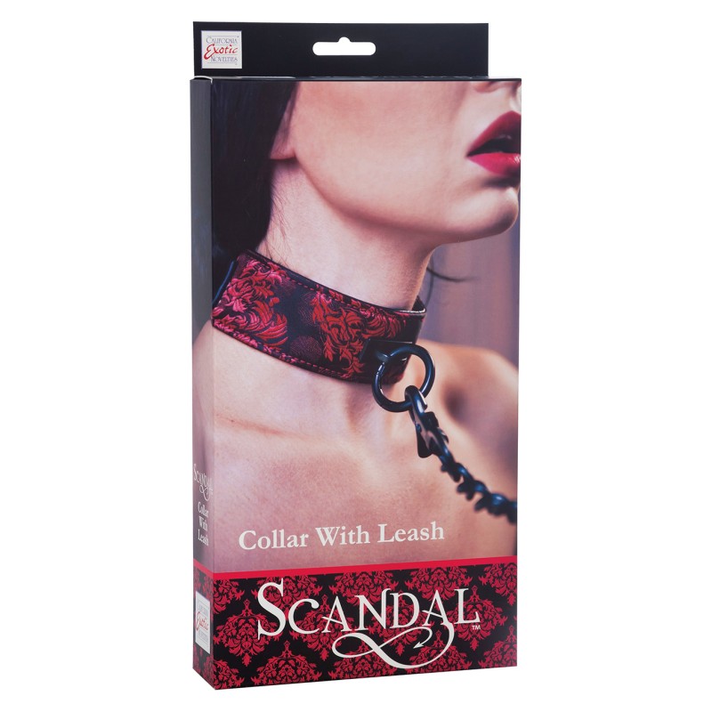 Wiązania-SCANDAL COLLAR WITH LEASH